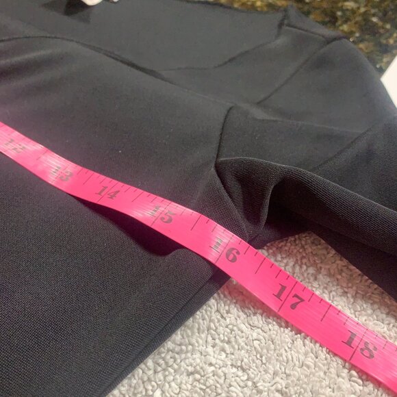 Vintage Luly K Sheer Black Midi Dress With Ruffle Front Bell Sleeves Sz L Witchy - Picture 16 of 16